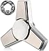 New 2017 Tri Metal Spinner - Fidget Toy for ADHD, ADD, Stress and Anxiety Relief - EDC Office Toy, Super Fast Long Spins with Superior R188 Center Bearing - Perfectly Weighted (Stainless Steel)