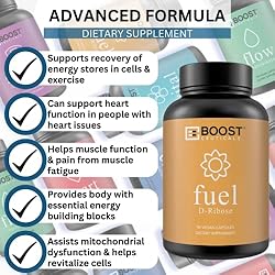 BoostCeuticals D Ribose Capsules Vegan Pure No