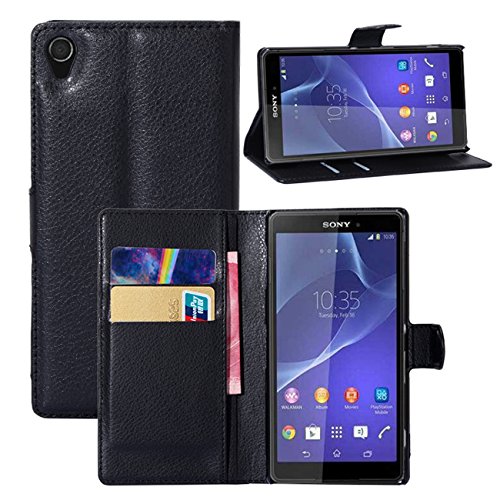 Ultra slim flip bracket case for sony xperia z3, premiu…
