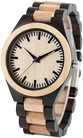 All Bamboo Watch Men Full Wood Wristwatch Bamboo Bracelet Leather Band Wooden Wrist Watch