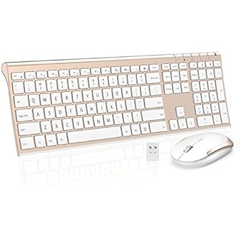 Wireless Keyboard Mouse Jelly Comb 24ghz Ultra Slim Full Size Rechargeable Wireless Keyboard And Mouse Combo For Windows Laptop Notebook Pc