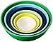 Gourmet Home Products 6 Piece Nested Polypropylene Mixing Bowl Set, Green