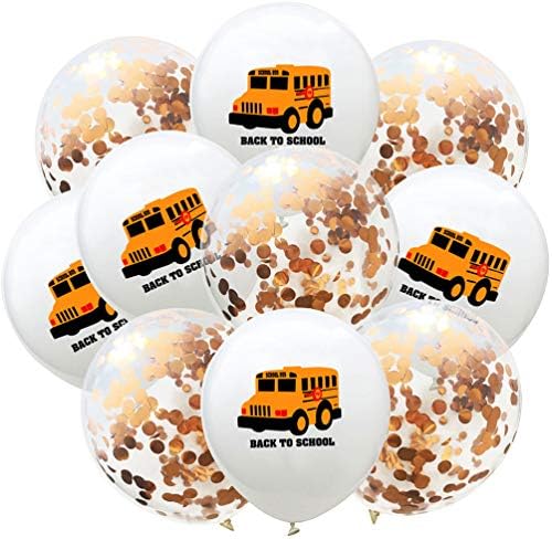School Bus Balloons, School Bus Supplies, Kids Birthday Latex Balloons, Party Favors