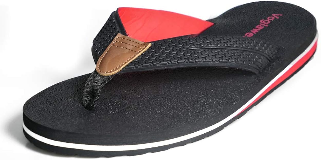 Amazon.com | Voglawear Men's Flip Flop, Thong Sandals with Arch-Support, Slide Slipper, Quick 