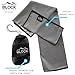 Block Outdoors X-Large Microfiber Towel! Ultra Absorbent, Quick Drying and Compact! Bonus Washcloth and Carrying case! Great for Travel, Camping, Hiking, Beach Trips, Golfing and More!