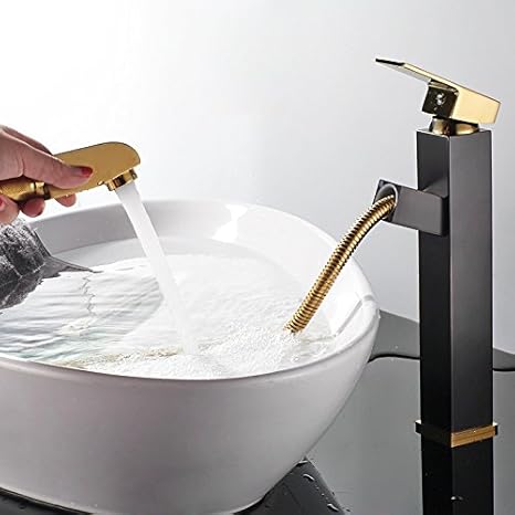 Amazon Com Hlluya Professional Sink Mixer Tap Kitchen Faucet The Sink Faucet Full Copper Black Gold Basin Mixer Quartet Draw Down Vanity Area Sink Faucets Mixer Taps Home Kitchen