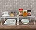 Sorbus Pantry Cabinet Organizers -Features Stackable Expandable Shelves Made of Steel - Ideal for Pantry, Cabinet, Countertop, and Much More in Kitchen/Bathroom (White)