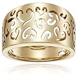 14k Yellow Gold Fancy Heart Ladies Ring, Size 7