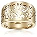 14k Yellow Gold Fancy Heart Ladies Ring, Size 7