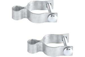 THIKDIKAKT Pressed Steel Chain Link Fence Frame Hinge w/Bolt - (1-3/8") (2 Pack)