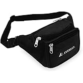 Everest Signature Waist Pack - Large, Black, One Size,044XLD-BK