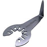 HackOPS Multi-Tool Cold Knife Blade- Precision Windshield Removal Tool for Clean Auto Glass Cutting (1 inch Bent)