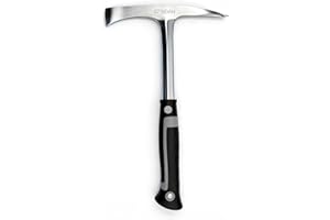 N NOAH Welding Chipping Hammer, 28oz, #45 Carbon Steel with Shock Reduction Grip, Professional Slag Removal Tool for Welders,