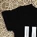 TIFENNY Boys Short Sleeve Letters Casual T-Shirt Trousers Set (3T, Black)