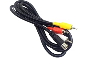 AFUNTA 6 Feet Sega Genesis 2 & 3 Standard AV Cable Video