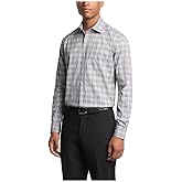 Van Heusen Men's Dress Shirt Regular Fit Ultra Wrinkle Free Flex Collar Stretch Check