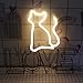 Decorative LED Cat Shaped Neon Night Light Wall Decor Lamp for Children's Room Party Christmas Wedding Decoration (Neon Cat - Warm White)