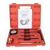 B4B BANG 4 BUCK 10 Pieces Fuel Injection Compression Gauge of Petrol Gasoline Pressure Tester Kit for Motor Auto 0-100 PSI