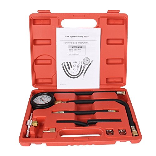 Bang4buck 10 Pieces Fuel Injection Compression Gauge of Petrol Gasoline Pressure Tester Kit for Motor Auto 0-100 PSI - Thumbnail 7