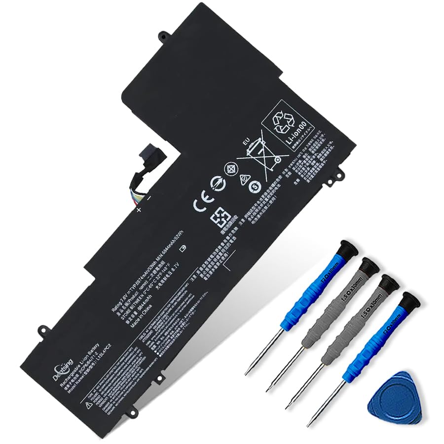 6960mAh L15M4PC2 Laptop Battery Compatible with Lenovo Ideapad Yoga 710-14IKB 710-14ISK 710-15IKB 710-15ISK Series Notebook 5B10K90778 L15L4PC2 5B10K90802