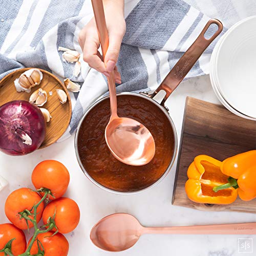 Rose Gold Kitchen Utensils Sturdy Copper Utensils Set Includes Copper