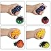 sunpangpang 12pcs Mesh Squishy Ball, Rubber Stress Relief Squeezing Soft Rubber Vent Grape Ball, Slime Stress Ball, Anti Stress Toys(Yellow, Orange, Purple and Green) (S)