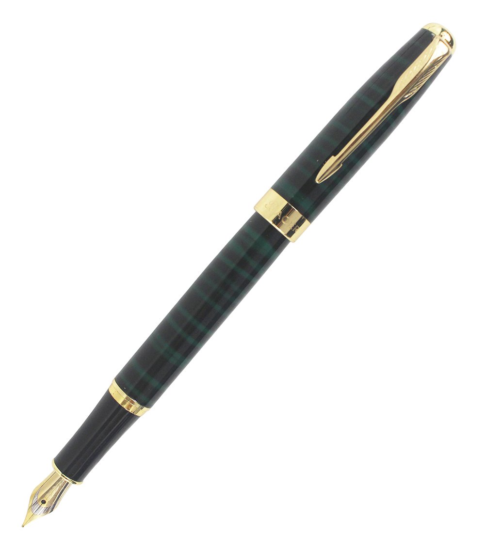 Abcsea Executive Iridium Medium Nib Fountain Pen Arrow Clip - Green