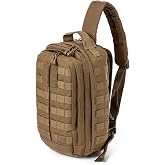5.11 Tactical Rush MOAB 8 Sling Pack, EDC Shoulder Crossbody Bag, 13L | Style 56810ABR, 13L Ambidextrous CCW Ready, Molle, 1050D Nylon, Crossbody Messenger Bag