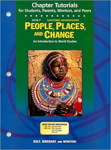 Holt Eastern Hemisphere People Places And Change Chapter Tutorials An Introduction To World Studies Holt Rinehart Winston 9780030681561 Amazon Com Books