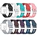 AIUNIT Compatible Fitbit Blaze Bands Small, Replacement for Fitbit Blaze Accessories Wristband Sport Strap for Fitbit Blaze Smart Tracker Women Men Stripe Texture 10 Pack No Tracker