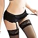 IEason Women Lingerie 2017 Womens Lace Top Thigh-Highs Stockings Socks + Suspender Garter Belt (One Size, Black)