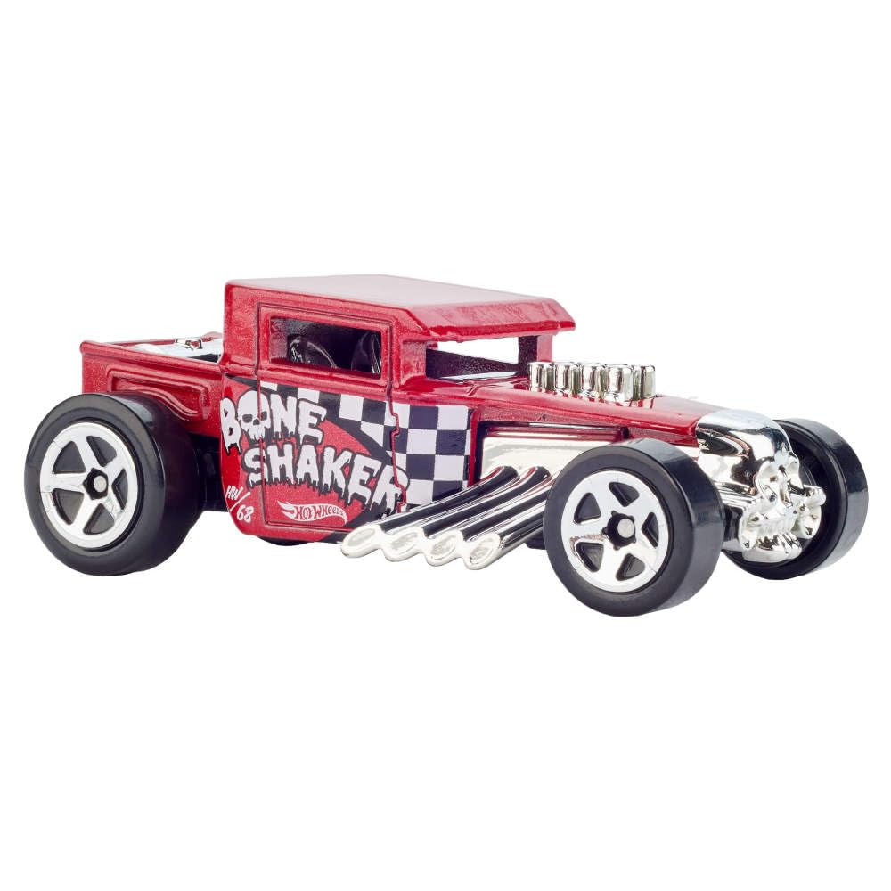 Hot Wheels Toy Cars, 5-Pack of 1:64 Scale Toy Cars with Collectible Deco & Packaging, Core Mattel 80th Anniversary Set of 5 Vehicles