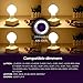 TORCHSTAR LED Dimmable G25 Globe Light Bulbs, 5W (60W Equiv.), 360° Glowing Frosted Glass Lens for Decorative, Warm White Ambiance Pro, Incandescent Replacement, Pack of 6