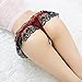 GBSELL Women Sexy Lace Bowknott V-String Briefs Panties Thongs G-String Bikini (New Red)