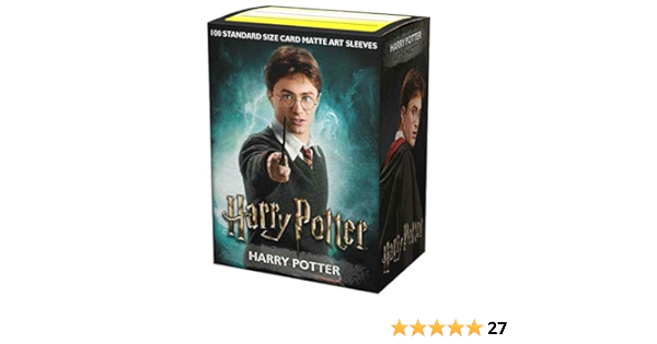 Amazon Com Dragon Shield Matte Art Harry Potter Series Harry Potter Standard Size 100 Ct Card Sleeves Individual Pack Toys Games