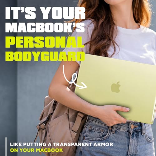 AMROAH for MacBook Neo Case 13 inch 2026 Model A3404 with A18 Pro Chip, Scratch Resistant Protective Hard Shell Case & Keyboard Cover & Screen Film & Type C, Crystal Citrus