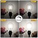 SHINE HAI G25 LED Vintage Filament Bulbs, 4W (40W Equivalent), 470 Lumens, 5000K Daylight White, 360° Beam Angle, E26 Base Globe Bulb, Pack of 6