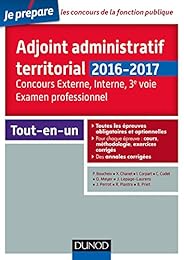Adjoint administratif territorial, 2016-2017