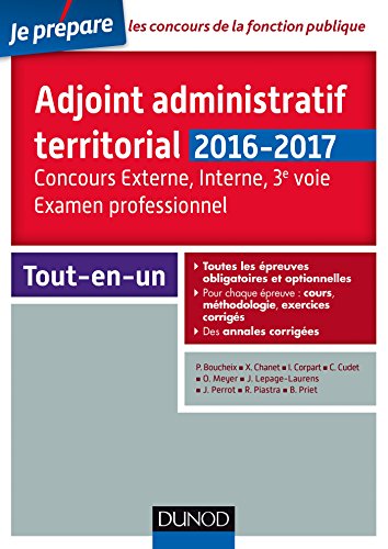 Adjoint administratif territorial, 2016-2017