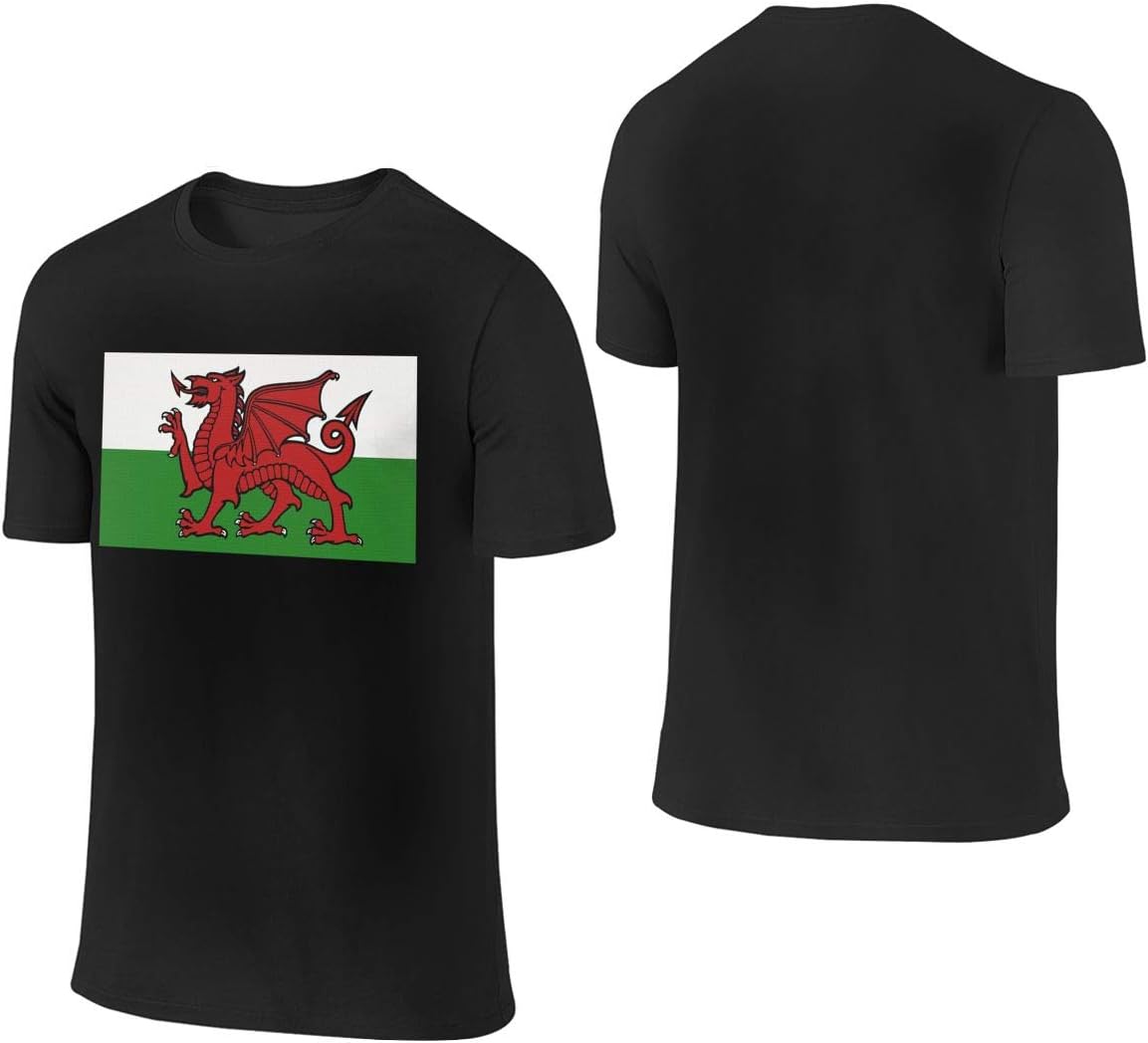Amazon Com Flag Of Wales Men S Short Sleeve T Shirt Athletic