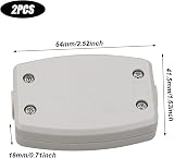 SZCXDKJ 2x 3 Terminal Junction Box Grey 250V 13A Cable Connector for Outdoor view 2