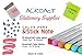 Acroact Fineliner Color Pens Set and Stick Notes Pack, Fine Line Point Markers Instruments for Coloring Book, Office Supplies, Bullet Journal, Journals and Assorted Color Cute Sticky Notes.