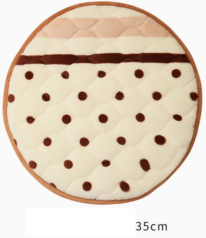 Round Seat Cushion, Strap Design Non-slip Warm Chair Pads, Dining Chair Student Thick Cushion Cover Chair Cover Chair Cushion-k 35x35cm(14x14inch)