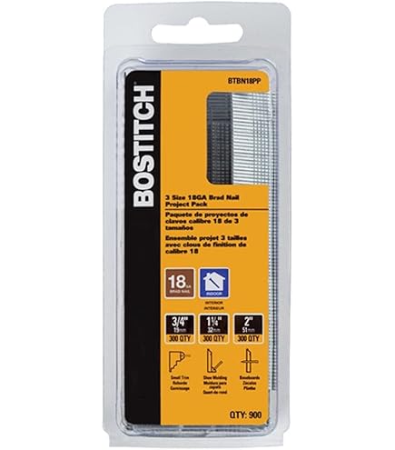 BOSTITCH Brad Nails, 18GA, 1-1/2-Inch, 1000-Pack (BT1338B-1M