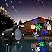 Laser Christmas Lights - Outdoor Landscape Lights Show Snowflakes with Color of White, Red, Green and Blue IP65 Waterproof LED Lights