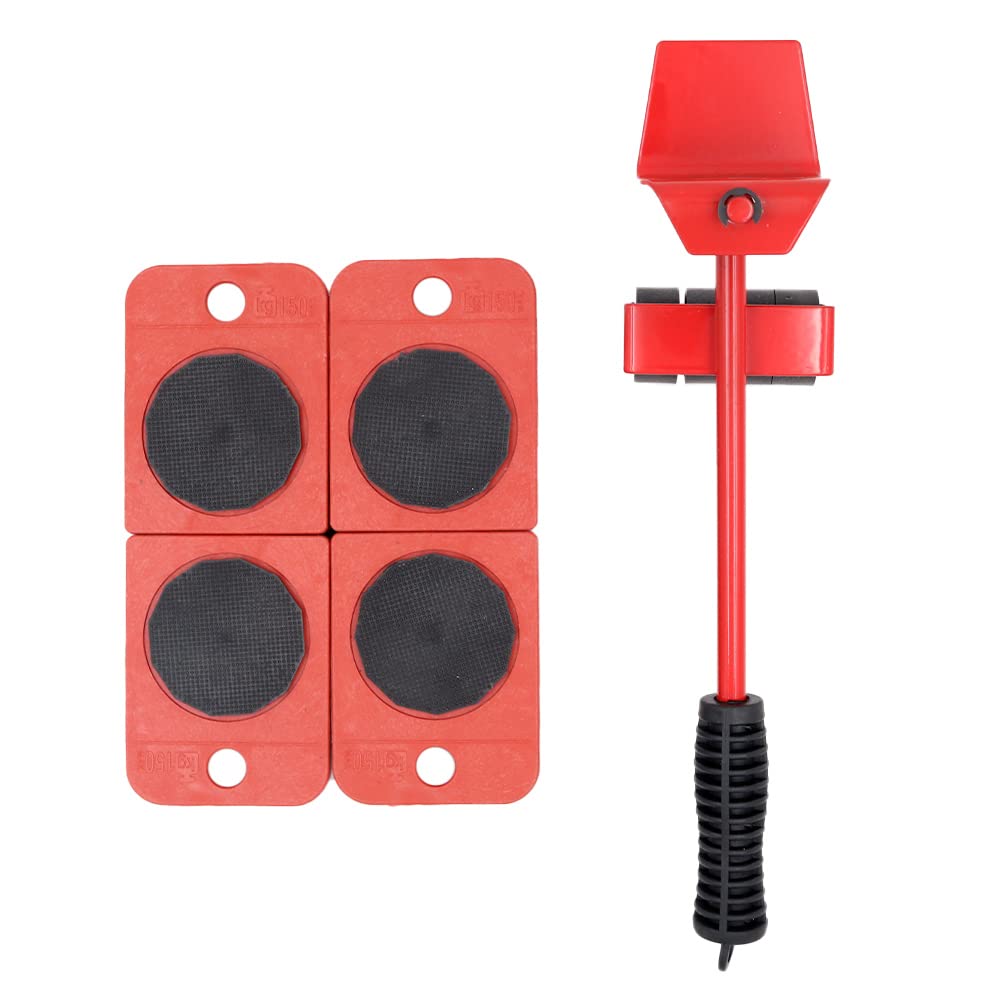 ZONADAH Furniture Lifter Mover Tool Set, Furniture Slider Heavy Duty Furniture Roller & Lever, Move Up To 300 KG/660 LBS Suitable For Sofas, Couches,Fridge, Shelves, Cabinet etc