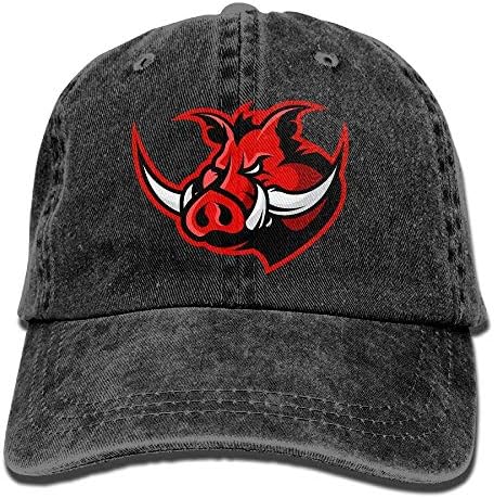 June sky Bull Trend Printing Cowboy Hat Fashion Baseball Cap for Men and Women Black