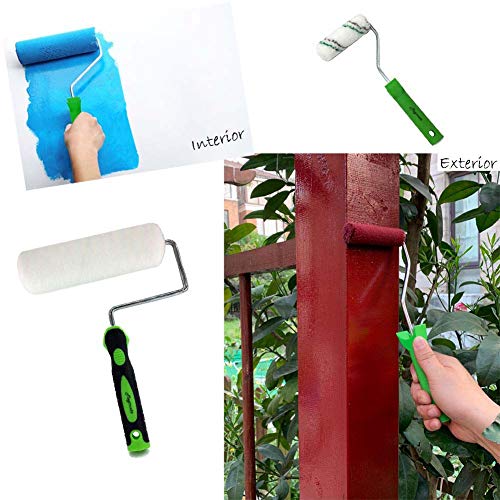 Magimate Paint Roller Covers Bulk 9 Inch 4 Inch, 1/2 Inch Nap, Roller Refills, Multiple Pack for Indoor and Outdoor Painting,12 Pieces - Thumbnail 5