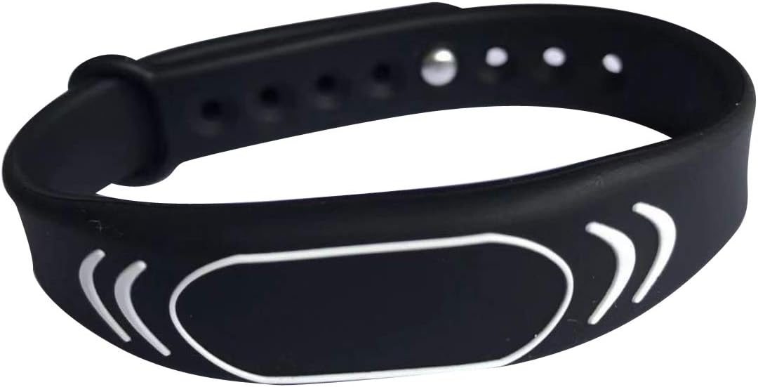 New RFID Wristbands EM4100 125KHZ Silicone bracelet black adjustable