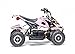 Rosso Motors Kids ATV Kids Quad 4 Wheeler Ride On with 500W 36V Battery Electric Power Lights in Pink Motorcycle for Girls, Disc Brake System for Child Safety